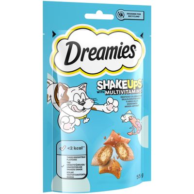 Dreamies ShakeUps - Seafood Celebrations - Saver Pack: 3 x 55g